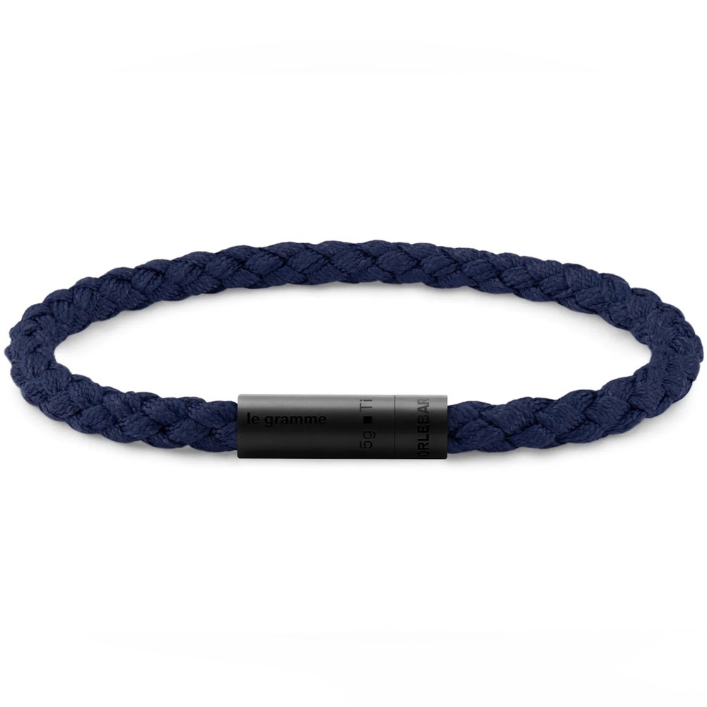 Le Gramme x Orlebar Brown - nato marine cable bracelet le 5g